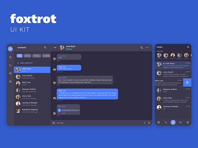 Foxtrot UI Kit Messenger