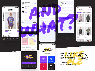 Anteater Clothing / App Concept app clothing design streetwear ui ux wear web