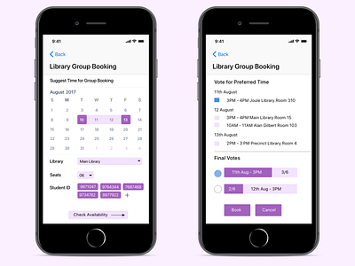 Group Library Space Booking App