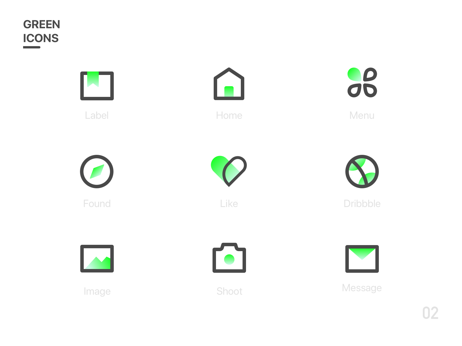 Green icon by Zhi Ying on Dribbble