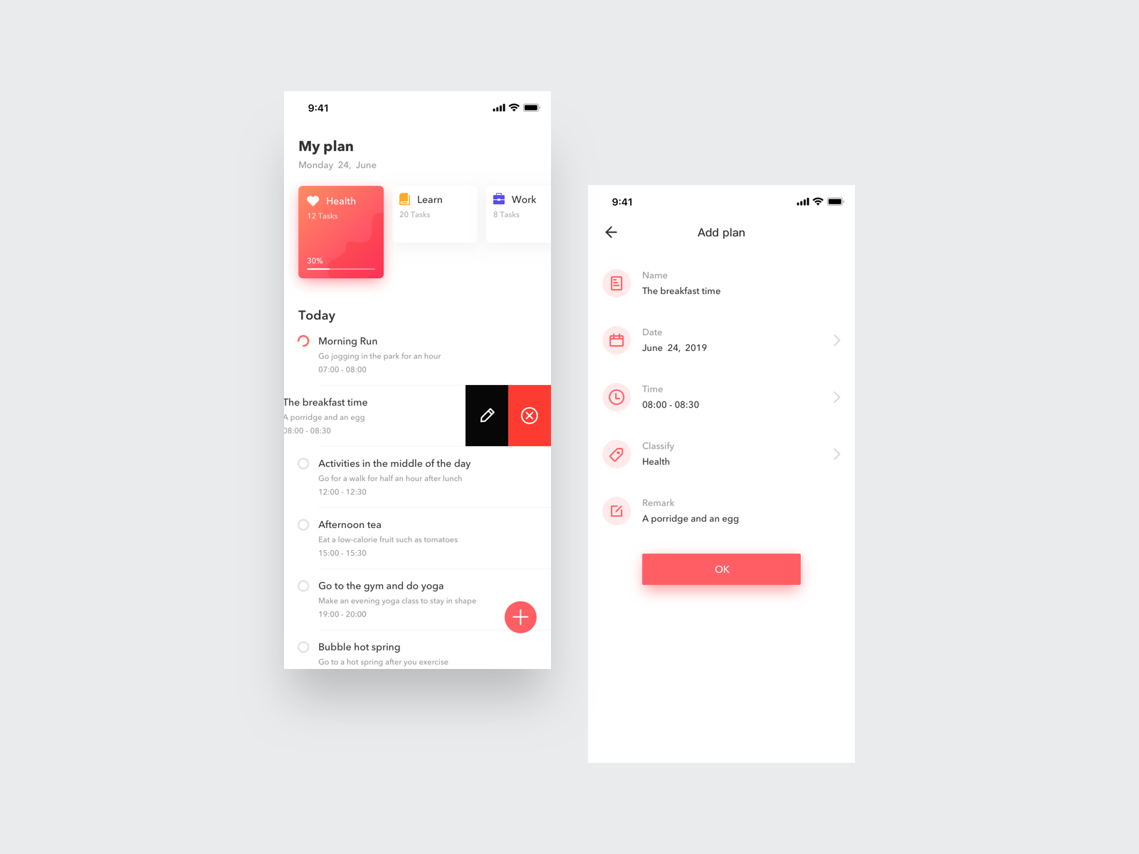 Plan Management by Zhi Ying on Dribbble