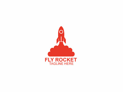 Fly Rocket Logo animasi antik aplikasi desain ikon ilustrasi logo logo minimalis logo vintage merek minimalis tipografi ui ux vektor web