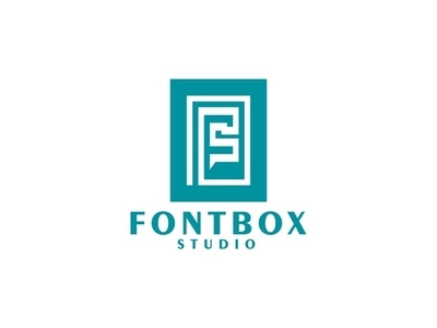 Fontbox Studio desain logo logo minimalis merek minimalis vektor