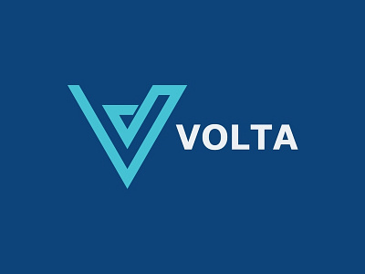 Volta Logo animasi antik aplikasi desain ikon ilustrasi logo logo minimalis logo vintage merek minimalis tipografi ui ux vektor web