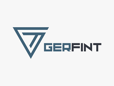 Gerfint Logo antik aplikasi desain ikon ilustrasi logo logo minimalis logo vintage merek minimalis tipografi ui vektor web