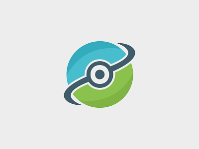 Eye Circle Logo Template aplikasi circle datar desain eye ikon ilustrasi logo logo minimalis merek minimalis retina tipografi ui vektor web