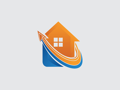 Up House Logo Template aplikasi datar desain ikon ilustrasi logo logo minimalis merek minimalis rumah ui vektor web