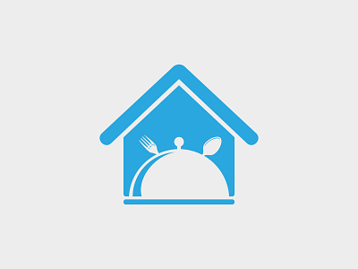Food House Logo Template aplikasi desain food food app house ikon ilustrasi logo logo minimalis merek minimalis vektor web