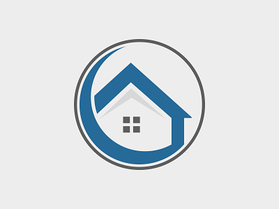 Home Circle Logo Template desain home house ikon logo logo minimalis merek minimalis vektor web