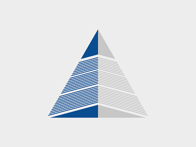 Piramid Logo Template aplikasi desain ikon logo logo minimalis merek minimalis piramid vektor