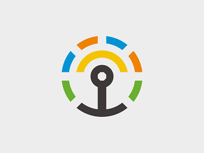 Wifi Circle Logo Concept aplikasi circle desain ikon logo logo minimalis merek minimalis vektor web wifi