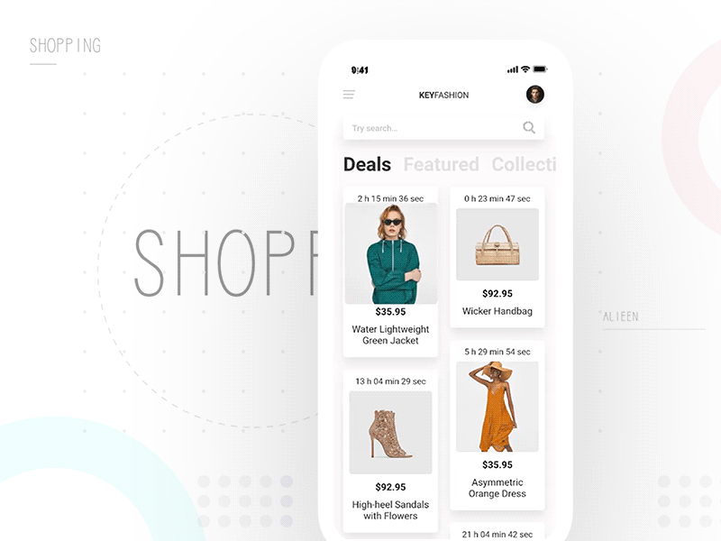 Shopping choice interace ui 应用 设计