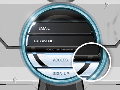 Login access black blue circle futuristic game glow in log log in login metal scratches shine sign sign up space space ship spaceship up white glow