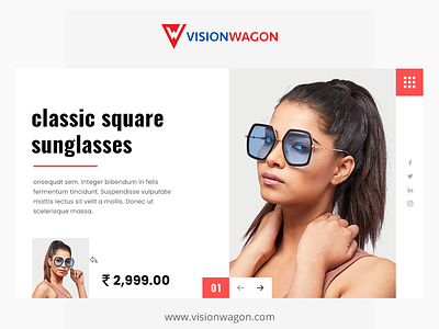 Classic Square Sunglasses app background color design image logo uiux webdesign