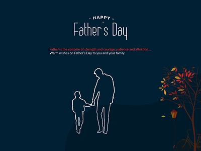 Fathers day background color design image logo typogaphy ui vector