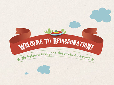 reincarnation ribbon cloud illustration mexican reincarnation ribbon