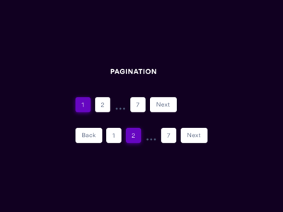 Pagination app design ui