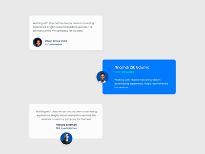 Testimonials dailyui dailyui0039 ui ux