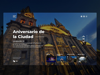 anniversary of the city adobe xd design layout ui web website