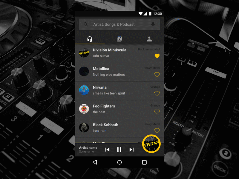 All Material UI Music Player