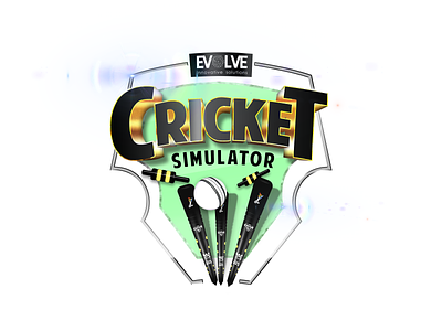 Cricket VR Game Logo 3d logo design branding game vr