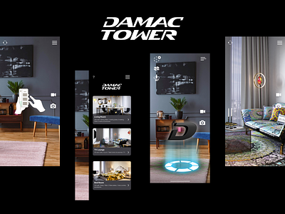 Damac Towers - AR App 3d android app ar app damac design iphone app towers