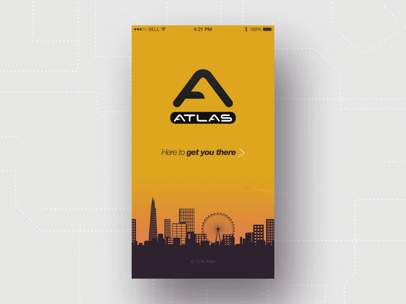 Atlas Cars App atlas cars iphone app london ui ux