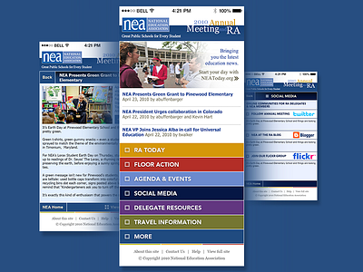 Nea Mobile Website design nea mobile website