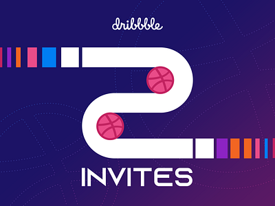 2 Dribbble Invites Giveaway design draft dribbble invitation giveaway illustration lettering typography
