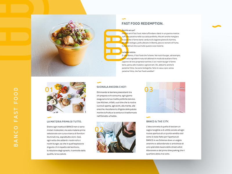 Banco Fast Food 01 fast food yellow design layout ui