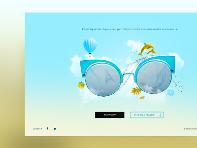 Fendi Eyeshine Aqua aqua fendi music spotify sunglasses