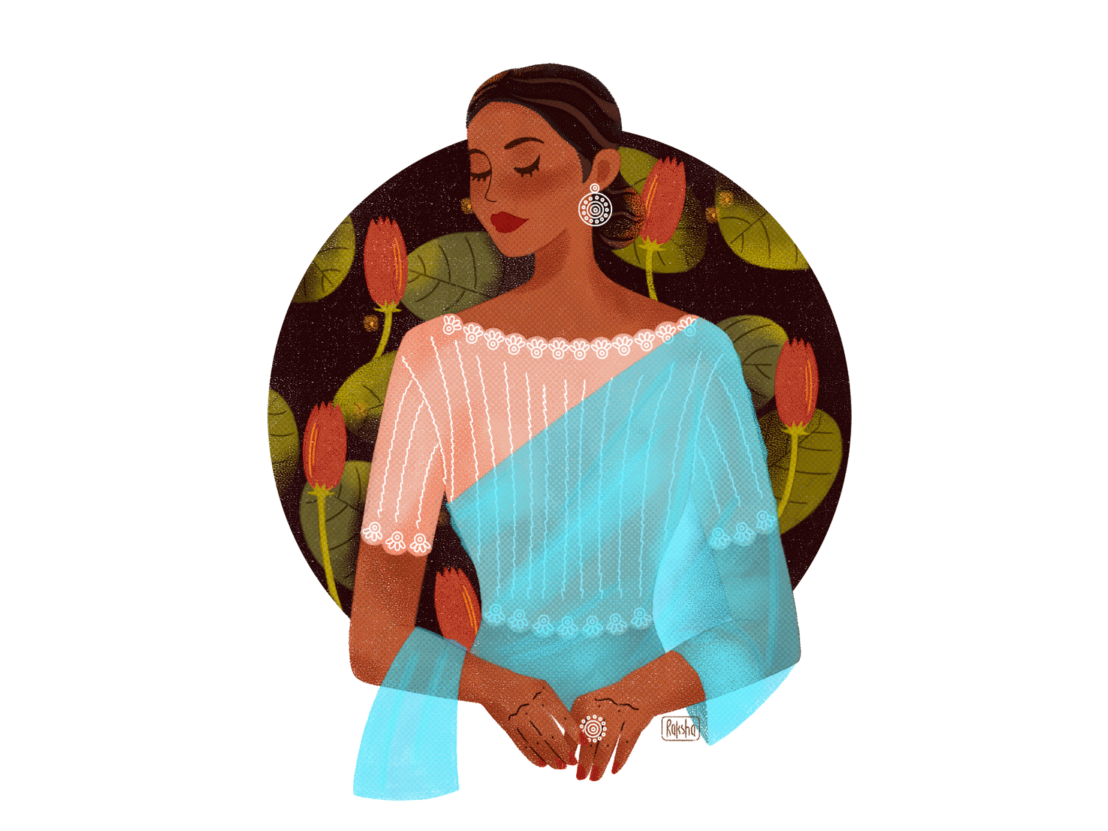 Lady in saree