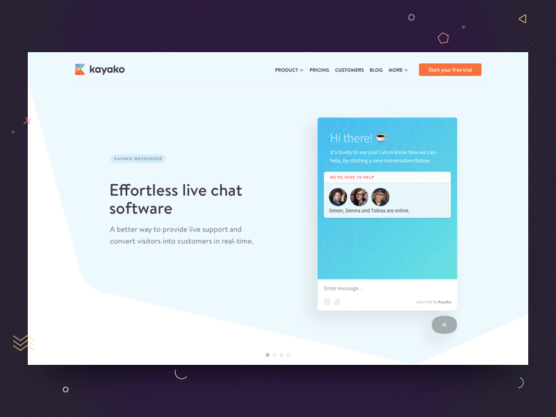 New Kayako Messenger chat customer service effortless kayako live chat messenger modern product simple widgets