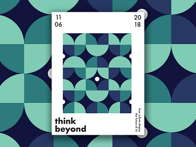 Think Beyond - Poster Series 1 beyond data design design agency detailed geometric art illustration modern poster swiss design think typography vector