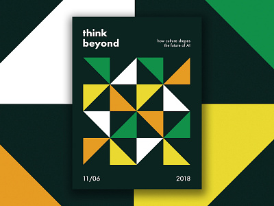 Think Beyond - Poster Series 3 data design design agency geometric art illustration poster swiss design typography vector