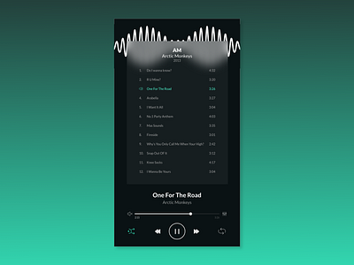 Music Player app concept design design app music album music app music art player ux ux ui xd