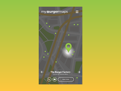 Location Tracker app burger burgerapp design flat food foodapp icon location location app location pin location tracker tracker ui ux vector xd