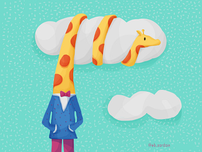 The day the giraffe stumbled on the cloud