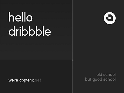 Hello Dribbble! agency branding typography