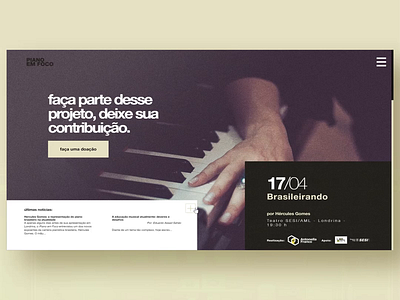 Piano em Foco branding design inspiration ui ux web webdesign webdeveloper webdevelopment website