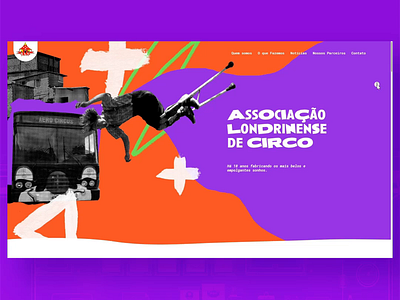 Associação Londrinense de Circo animation design inspiration ui ux web webdesign webdeveloper webdevelopment website