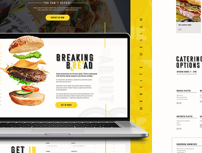 Joey Zaza's | Website Design awesome burgers creative design food inspiration interaction design sandwich uiux user interface website design
