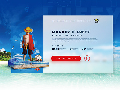 One Piece | Live Action Website Design and Creative Imagery anime awesome concept creative imagery king of pirates luffy monkey d luffy nature one piece photo manipulation pirates website website design