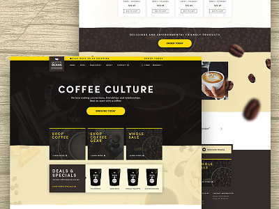 Mister Beans Coffee Roasters Website Design beans coffee design uidesign website