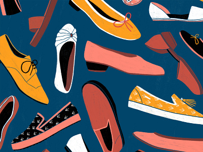 Zapatos - El País Semanal article digital digital art digital illustration drawing editorial editorial illustration illustration magazine magazine illustration photoshop procreate woman