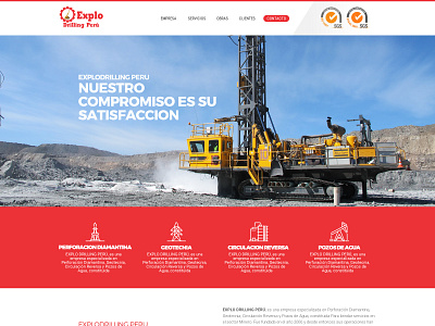 Explo Drilling Peru design ux web