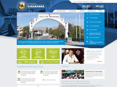 Municipalidad de Yarabamba design ui ux web
