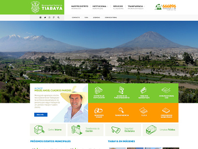 Municipalidad de Tiabaya design flat ui ux web website