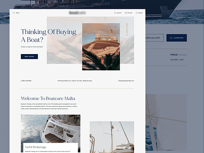 Boat Care e-Commerce Website Design