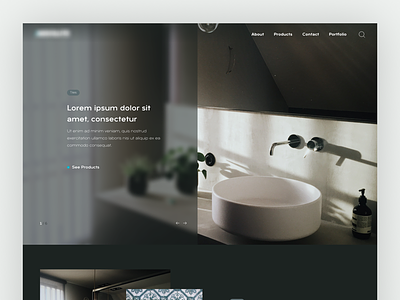 Absolute Website Design bathroom black blur blurring dark design stone tiles we design